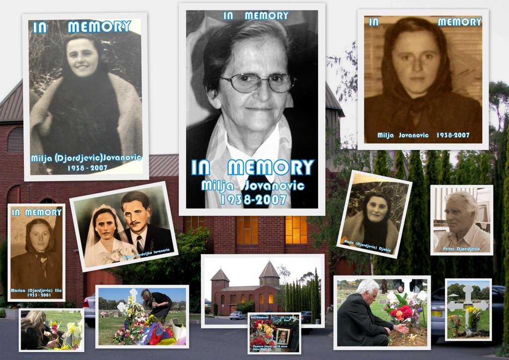 In Memory Milja Jovanovic - 20 Oct 2007