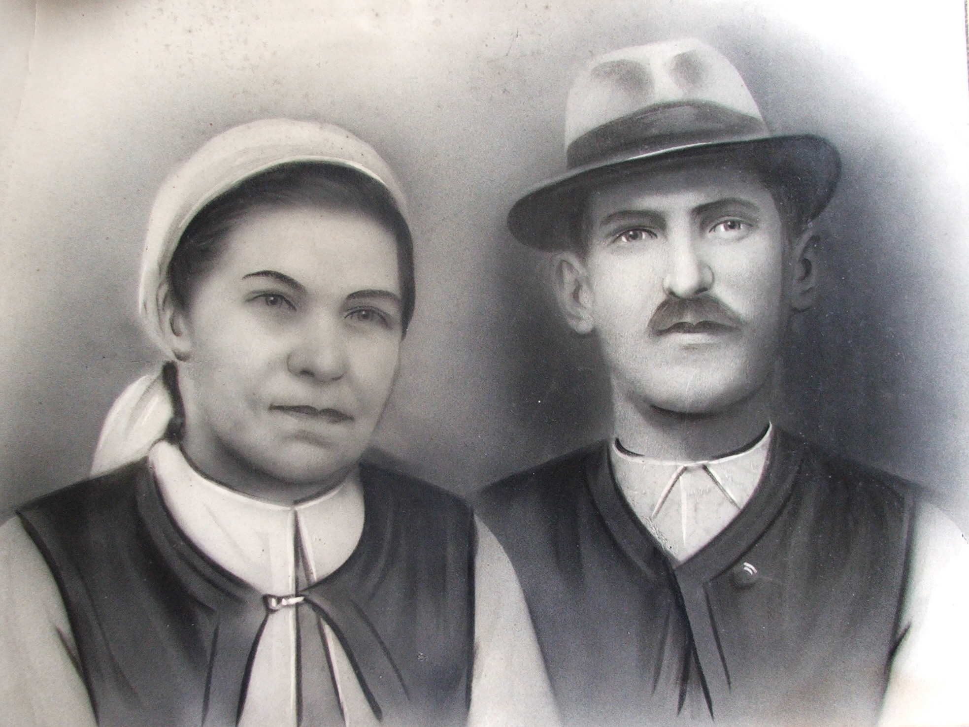 Milan Ilic (1889-1957) i supruga, Stana (Adamovic) Ilic (1895-1962) iz drugog braka